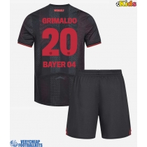 Bayer Leverkusen Alejandro Grimaldo #20 Replica Home Minikit 2025-26 Short Sleeve (+ pants)